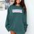 Baseball Bubble Letter Comfort Colors Sweatshirt Chalky Mint