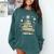 Baseball Christmas Tree Lights Comfort Colors Sweatshirt Chalky Mint Baseball Christmas Tree Lights Comfort Colors Sweatshirt Chalky Mint