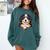 Baseball Dog Men & Women Comfort Colors Sweatshirt Chalky Mint Baseball Dog Men & Women Comfort Colors Sweatshirt Chalky Mint