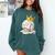 Baseball Drip Ice Cream Crown Melt Graphic Comfort Colors Sweatshirt Chalky Mint