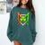 Baseball Drip Ice Cream St Patricks Day Shamrock Comfort Colors Sweatshirt Chalky Mint