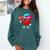 Baseball Drip Ice Cream Valentines Day Baseball Sport Boys Comfort Colors Sweatshirt Chalky Mint