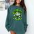 Baseball Drip Icecream Apparel Youth Boy St Patrick Day Comfort Colors Sweatshirt Chalky Mint