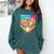 Baseball Drip Number 67 Ice Cream Home Plate Drip Comfort Colors Sweatshirt Chalky Mint