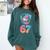 Baseball Drip Number 67 Player 67th Birthday Ice Cream 67 Comfort Colors Sweatshirt Chalky Mint