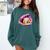 Baseball Glove Drip Shirt Ice Cream Dripping Girls Pocket Premium Comfort Colors Sweatshirt Chalky Mint