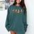 Baseball Goose Baseball Silly Goose Game Day Sports Comfort Colors Sweatshirt Chalky Mint