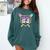 Baseball Ice Cream Drip Number 23 Player 23rd Birthday Comfort Colors Sweatshirt Chalky Mint