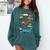 Baseball Ice Cream Drip Vehicles Youth Baseball Drip Comfort Colors Sweatshirt Chalky Mint