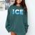 Baseball ICE Ice Cream Drip Baseball Drip Baseball Comfort Colors Sweatshirt Chalky Mint Baseball ICE Ice Cream Drip Baseball Drip Baseball Comfort Colors Sweatshirt Chalky Mint