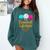 Baseball Lifestyle Baseball Drip Icecream Comfort Colors Sweatshirt Chalky Mint
