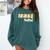 Baseball Mama Yellow Leopard Print Baseball Mom Gear Sports Comfort Colors Sweatshirt Chalky Mint