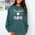 Baseball Mom Birthday Sport Baseball Sport Matching Family Comfort Colors Sweatshirt Chalky Mint
