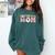 Baseball Mom Bleached Messy Bun Game Day Comfort Colors Sweatshirt Chalky Mint Baseball Mom Bleached Messy Bun Game Day Comfort Colors Sweatshirt Chalky Mint