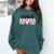Baseball Mom Coquette Women Girls Baseball Mama Comfort Colors Sweatshirt Chalky Mint Baseball Mom Coquette Women Girls Baseball Mama Comfort Colors Sweatshirt Chalky Mint