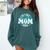 Baseball Mom Era Game Day Women's Comfort Colors Sweatshirt Chalky Mint