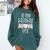Baseball Mom Era Gameday In My Baseball Mom Era Comfort Colors Sweatshirt Chalky Mint