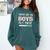 Baseball Mom And Grandma Those Are My Boys Baseball Game Comfort Colors Sweatshirt Chalky Mint