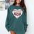Baseball Mom Heart Love Mother's Day Game Day Support Comfort Colors Sweatshirt Chalky Mint Baseball Mom Heart Love Mother's Day Game Day Support Comfort Colors Sweatshirt Chalky Mint