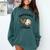 Baseball Mom Leopard Heart Baseball Player Kids Comfort Colors Sweatshirt Chalky Mint