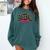 Baseball Mom Leopard Baseball Mama Life Girls Women Baller Comfort Colors Sweatshirt Chalky Mint