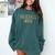 Baseball Mom Leopard Print Baseball Mother's Day Comfort Colors Sweatshirt Chalky Mint