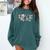 Baseball Mom Love My Boy Retro Casual Letter Print Comfort Colors Sweatshirt Chalky Mint