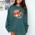 Baseball Mom Mama Mother's In My Baseball Mom Era Comfort Colors Sweatshirt Chalky Mint