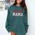 Baseball Mom Pink Baseball Mama Matching Family Daughter Comfort Colors Sweatshirt Chalky Mint