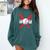 Baseball Mom Red Comfort Colors Sweatshirt Chalky Mint