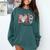Baseball Mom Shirt Heart Love Baseball Mamawlife Comfort Colors Sweatshirt Chalky Mint