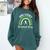 Baseball Mom St Patrick's Day Irish Shamrock Sports Comfort Colors Sweatshirt Chalky Mint