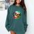 Baseball Mom USA American Baseball Graphic Comfort Colors Sweatshirt Chalky Mint