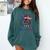 Baseball Mom USA American Flag 4th Of July Comfort Colors Sweatshirt Chalky Mint Baseball Mom USA American Flag 4th Of July Comfort Colors Sweatshirt Chalky Mint