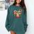 Baseball Mom Valentine Leopard Heart Softball Mother's Day Comfort Colors Sweatshirt Chalky Mint