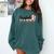 Baseball Nanny Women BallPark Nanny Baseball Mom Comfort Colors Sweatshirt Chalky Mint
