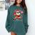Baseball Santa 67 Baseball Christmas Pajamas Xmas Men Boy 67 Comfort Colors Sweatshirt Chalky Mint