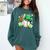 Baseball St Patricks Day Lucky Baseball Player Shamrock Comfort Colors Sweatshirt Chalky Mint Baseball St Patricks Day Lucky Baseball Player Shamrock Comfort Colors Sweatshirt Chalky Mint