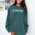 BaseballSoftball Upside Down Outfield Comfort Colors Sweatshirt Chalky Mint