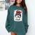 Bleached Tia Life Soccer Messy Bun Baseball Game Day Comfort Colors Sweatshirt Chalky Mint