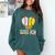 Bonus Mom Of Both Half Baseball Softball Ice Cream Drip Comfort Colors Sweatshirt Chalky Mint
