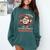Boys & Women Men Baseball Valentine With Hearts Sporty Love Comfort Colors Sweatshirt Chalky Mint