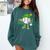 Boys St Patricks Day Baseball Player Pitcher Coach Kids Comfort Colors Sweatshirt Chalky Mint