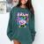 Bruh Baseball Drip Boys Youth Ice Cream Dripping Baseball Comfort Colors Sweatshirt Chalky Mint