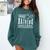 Busy Raising Ballers Graphic For Baseball Moms Comfort Colors Sweatshirt Chalky Mint