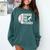 Chicks Dig The Pitcher Baseball Comfort Colors Sweatshirt Chalky Mint
