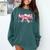 Coquette Baseball Mom Sorry Can't Baseball Bye Mother's Day Comfort Colors Sweatshirt Chalky Mint