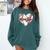 Cute Baseball Mom Heart Mother's Day Sport Mama Mom Life Comfort Colors Sweatshirt Chalky Mint