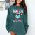 Dabbing Drippy 100th Days Of School Baseball Ice Cream Drip Comfort Colors Sweatshirt Chalky Mint