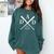 Dad Est 2026 Father Loading New Dad Baseball Pocket Comfort Colors Sweatshirt Chalky Mint
